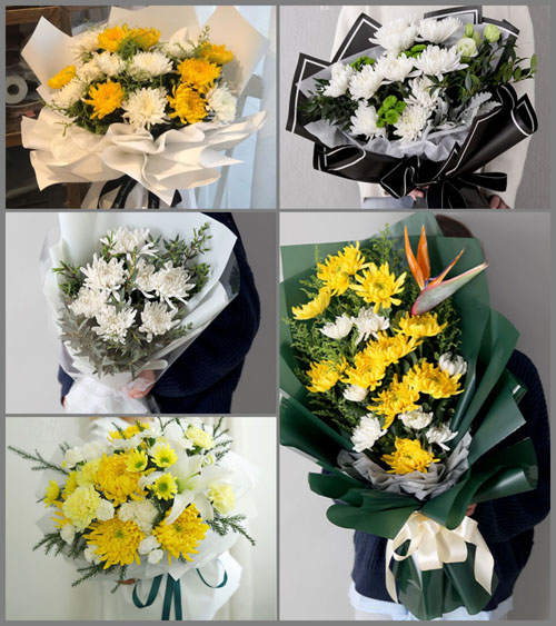 贵州黔西南州安龙县洒雨镇白事花束代送